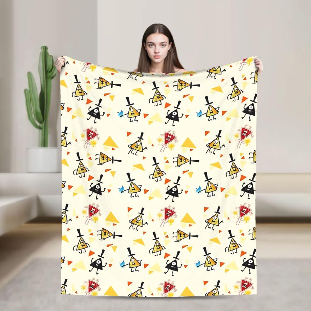 Coperte Anime Cartone Animato Gravity Falls Morbide Calde Fantastici Plaid per Casa Ristorante Primavera Autunno
