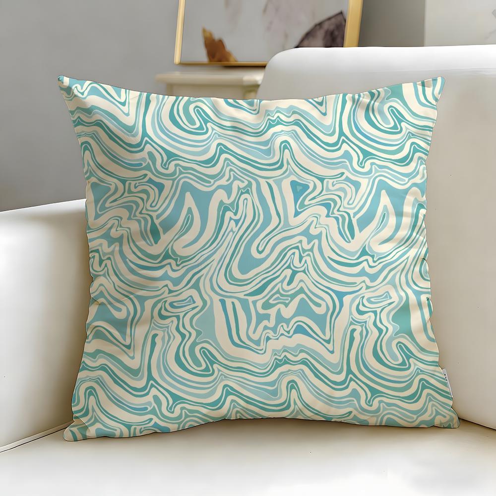 black and white Stripes Cushion Cover Soft EasyWash Pillow Case Versatile for Couch Bed Travel and Office