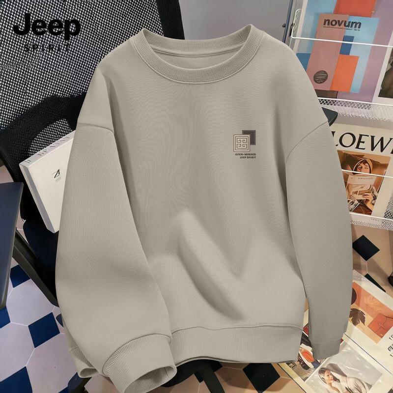 

JEEP SPIRIT Men s Casual Round Neck Sweatshirt 3XL