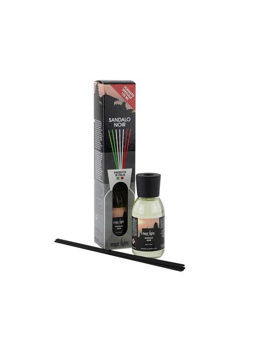 Diffuseur De Parfum Mikado Bois De Sandal Noir 125ml. Magic Lights