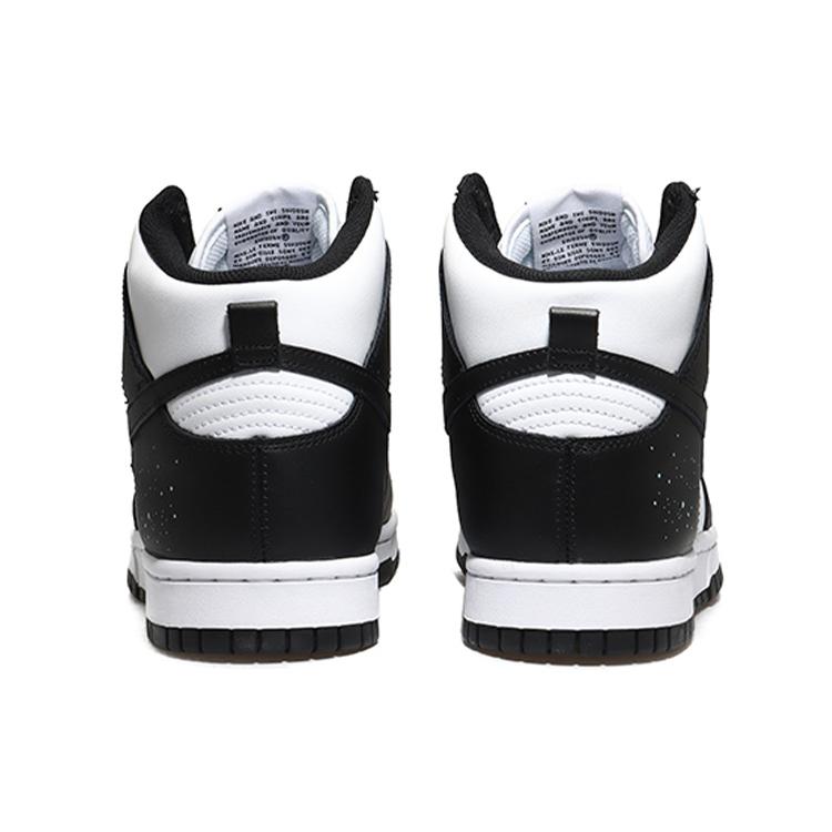 Nike Dunk Retro High top Skateboard Shoes Men's Black White DD1399-105(Team10-QD)