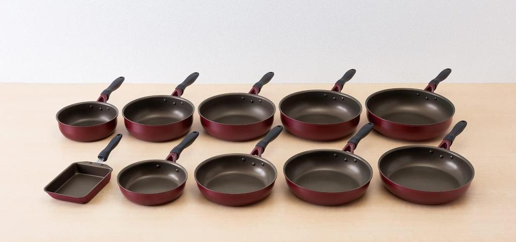 Thermos Durable Series Stir-fry Pan, 28cm, Red, Induction Compatible, KFH-028D R