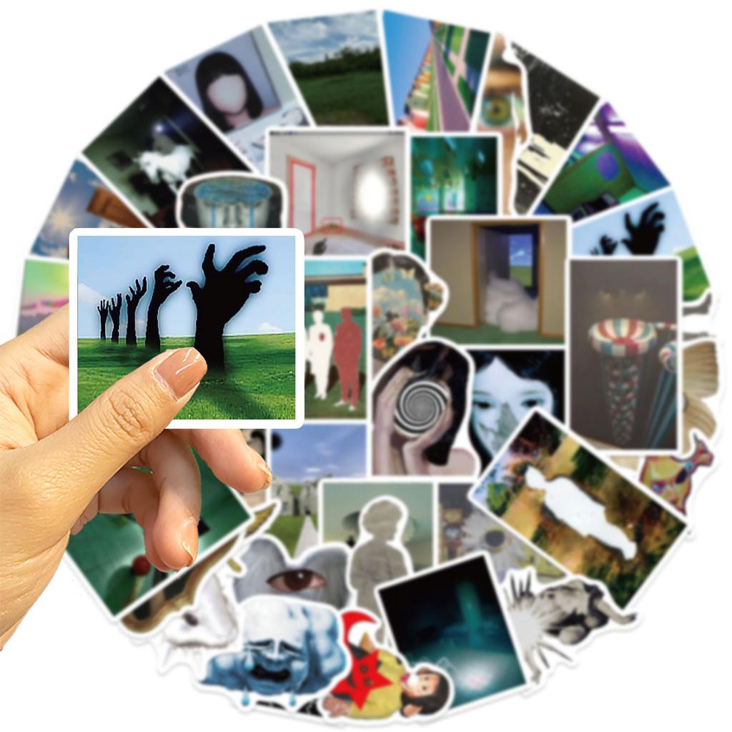 50 Cartoon Acidic Dream Core Aesthetic Graffiti Stickers Decorative Guitar Notebook Suitcase DIY Waterproof