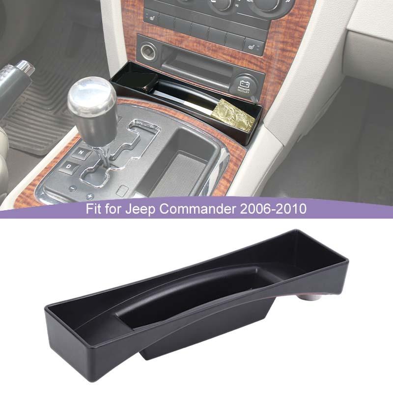 For Jeep Grand Commander  Gear Storage Box Organiser Container For Jeep Grand Cherokee 2006-2010 Car Interior Acessories