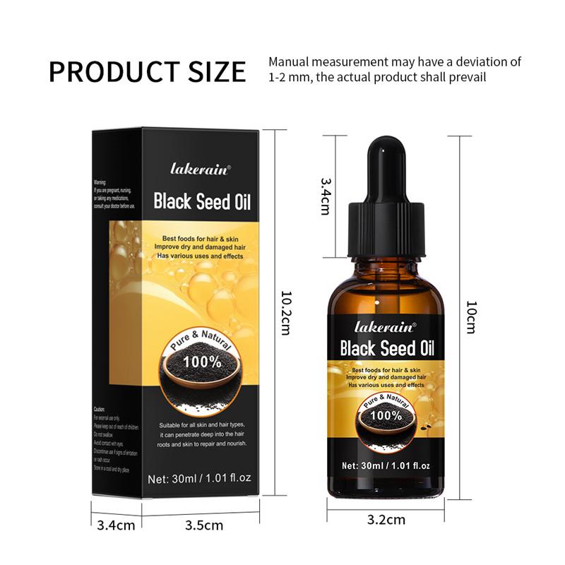 Moisturizing Hair Black Seed Oil Hair Nutrition Eyelash Eyebrow Liquid Multi-functional Black Seed Oil