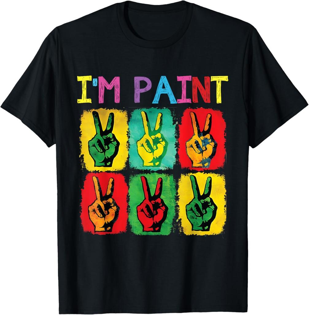 I Heart Love To Finger Paint Im Paint Cute Couples Valentines Day Unisex and Womens Gender Gift Tshirt Harajuku Vintage Top