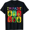 I Heart Love To Finger Paint Im Paint Cute Couples Valentines Day Unisex and Womens Gender Gift Tshirt  Harajuku Vintage Top