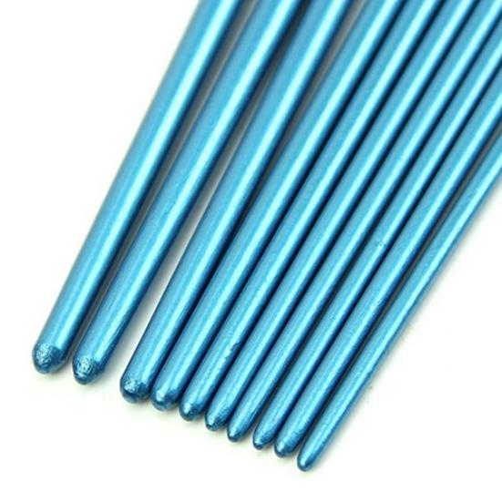 10x Round Pointed/Flat Tip Nylon Hair Acrylic Watercolor Artist Paint Brush