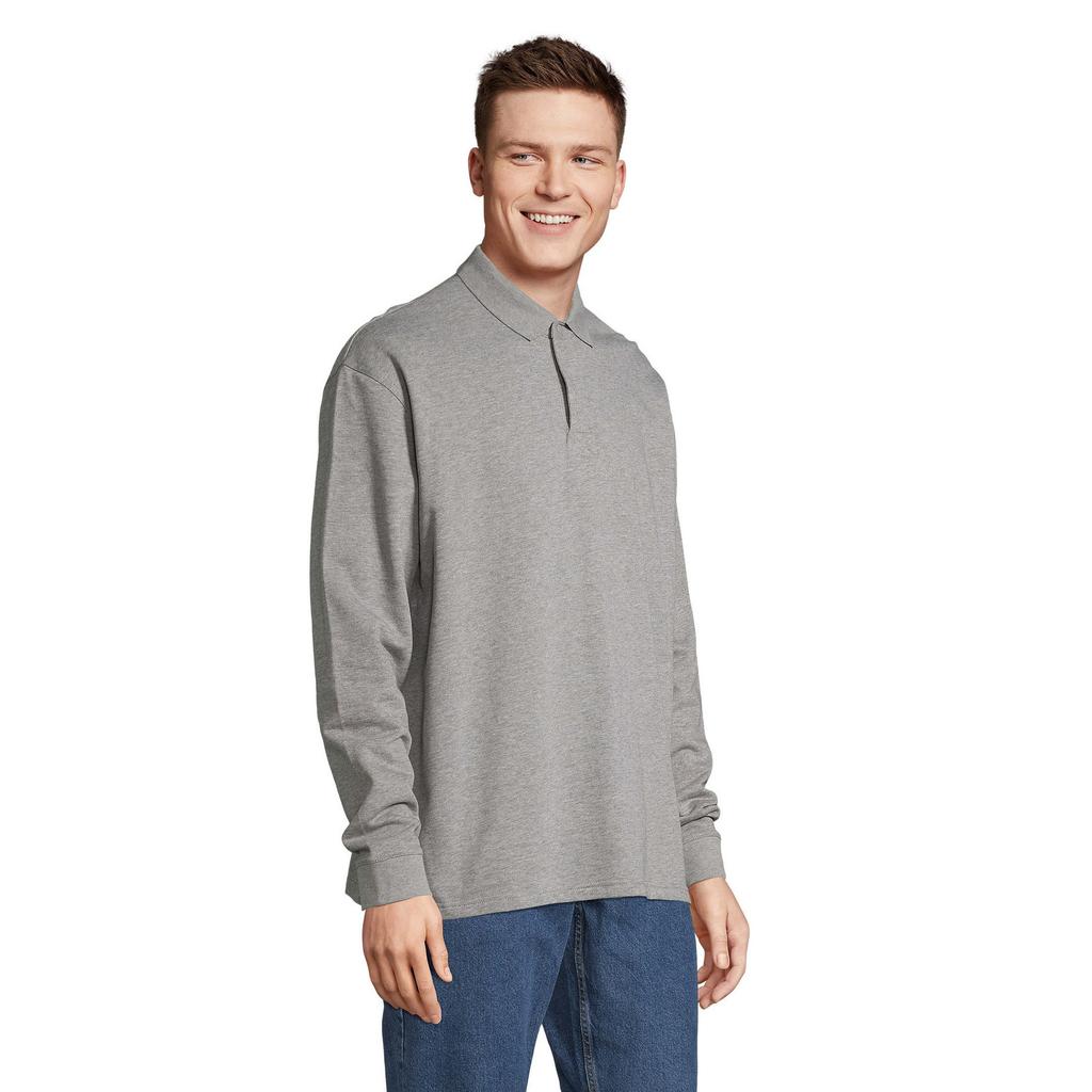 SOLS Unisex Adult Polo Heritage Polycotton Collared Sweatshirt