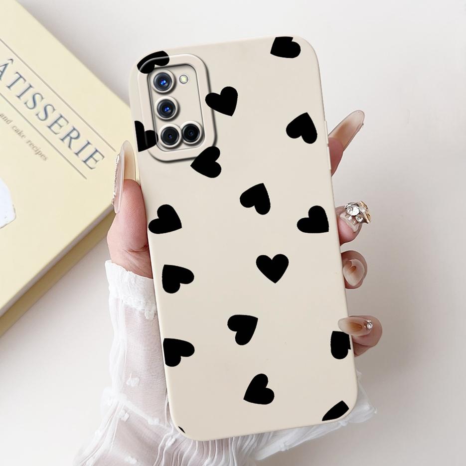 For Oppo A52 A72 A92 Case Stylish Flowers Cute Painted Cover Soft TPU Matte Phone Case For Oppo A92 A 52 72 OppoA52 OppoA72 Bags