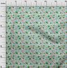 oneOone Cotton Flex White Fabric Merry Christmas Craft Projects Decor Fabric Printed By The Yard 40 Inch