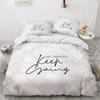 White Gold Marble Pattern Bedding Set Modern 3d Duvet Cover Sets Comforter Bed Linen Twin Queen King Single Size Fashion Luxury