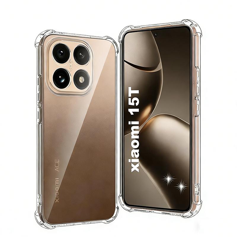 

Shockproof Clear TPU Case for Xiaomi 17 Pro Max 15 Pro Ultra 3D Airbag Transparent Silicone Cases for Xiaomi 15T Pro funda Cover Xiaomi 17 pro max