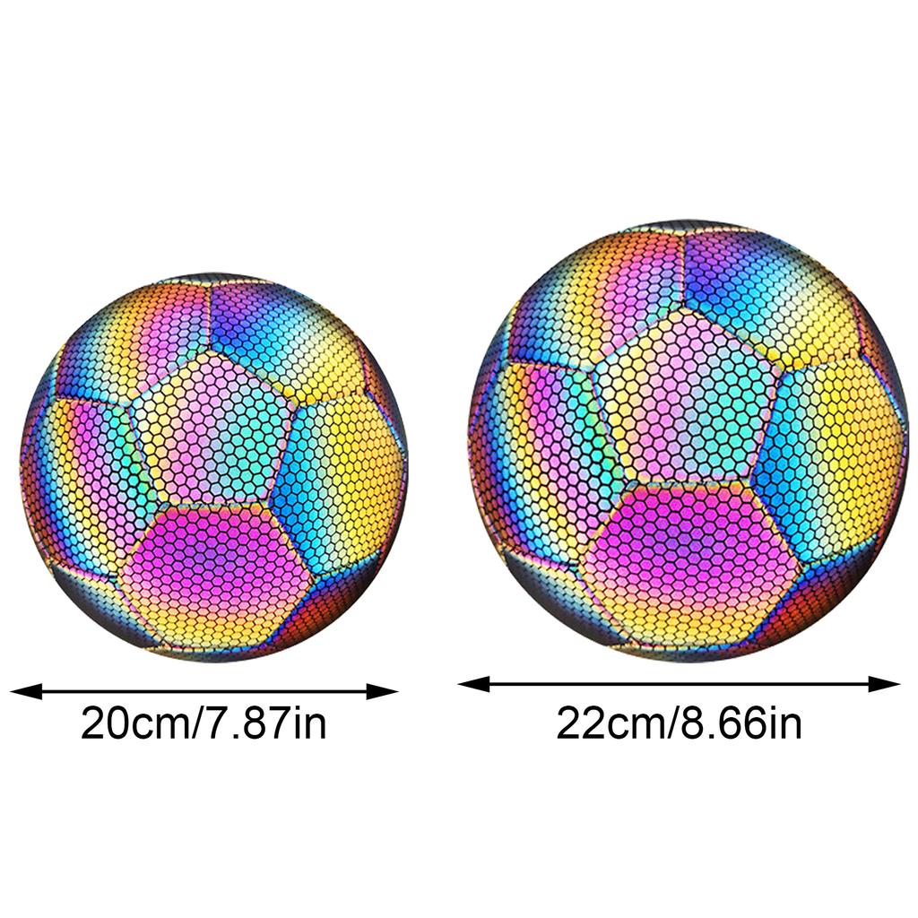 Luminous Reflective Football Luminous Soccer Ball Training Ball for Normal Games Performances