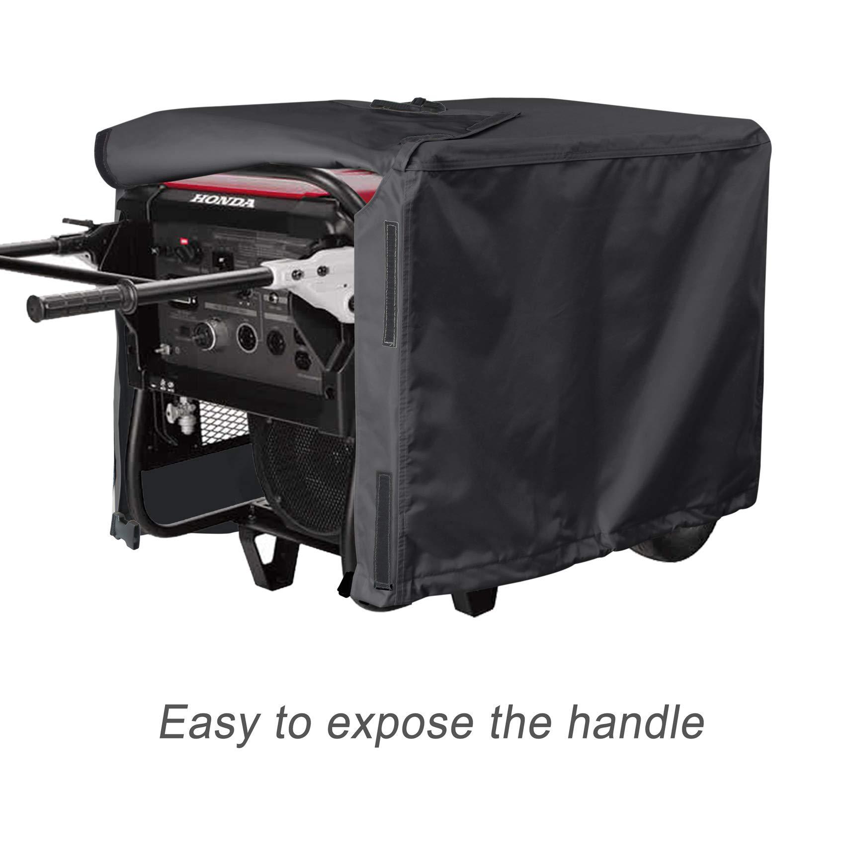Waterproof Dustproof Sunscreen Outdoor Generator Cover 600D Oxford Protective for Power Equipment Essential 81x61x61 чёрный