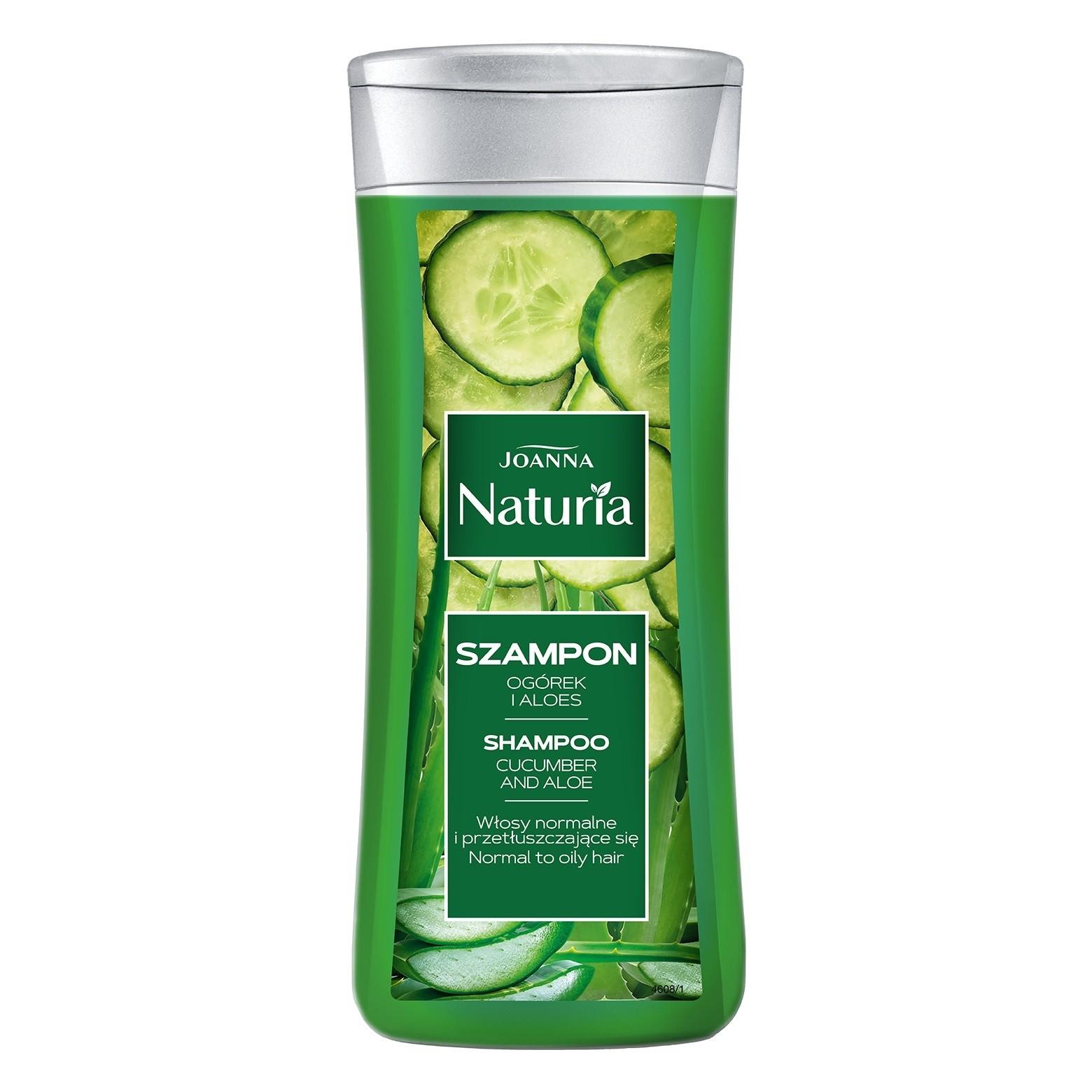 Joanna - Naturia Shampoo For Normal And Oily Hair Cucumber And Aloe 200Ml