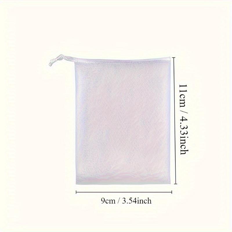 10/20pcs Soap Bubble Net Bags, Facial Cleanser Foam Net Soap Bags, Soap Net Bags, Storage Bags with Drawstring Rack