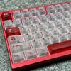 White Clear Keycaps 151 keys Transparent Cherry Profile Keyboard Backlit Crystal PC Keycap Custom Keycaps 75 Percent Shine Through RGB Mechanical