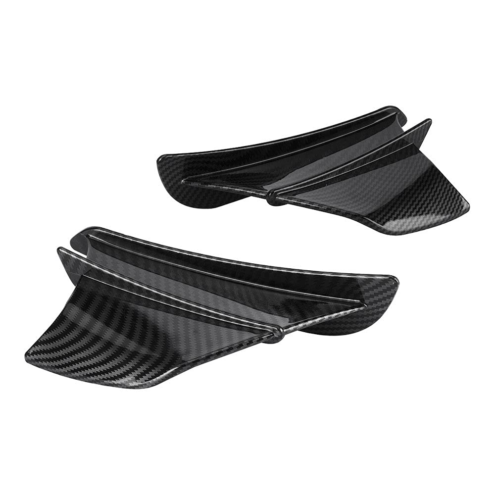 Aumotop Motorcycle Wing Spoiler Aerodynamic Winglet ABS Wing Spoiler Universal