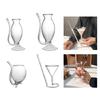 Innovative Pipe Molds Cocktails Glass Elegant Cocktails Glass with Sturdy Construction for Enhancing Drinking Experience