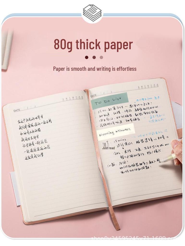 Custom A5 PU Notebook with Strap - Portable, Logo-Printable Business Journal, A6 Size Available