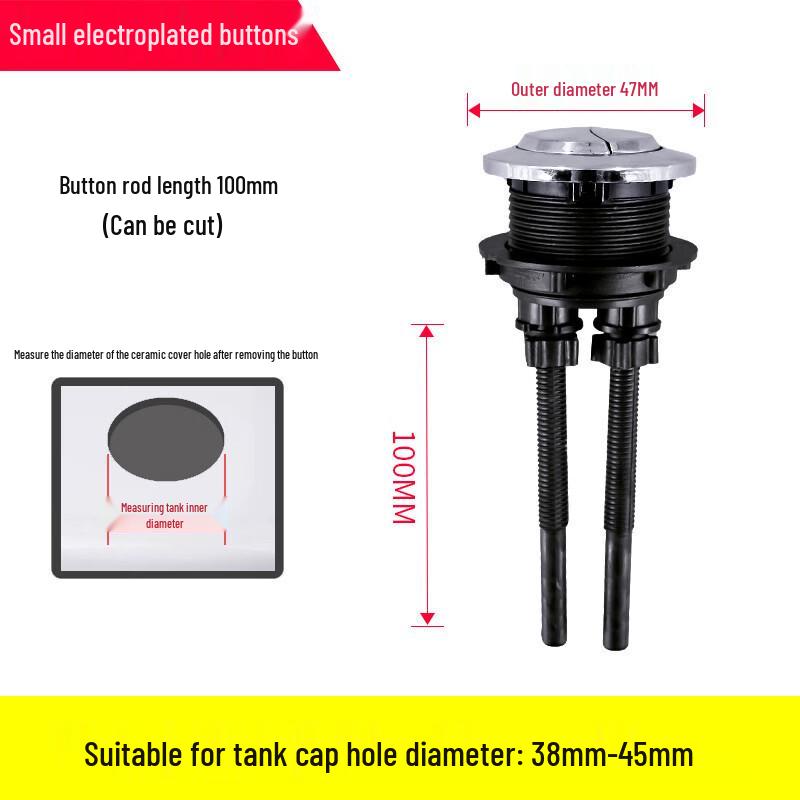 Langzhiwen Toilet Tank Dual Flush Push Button