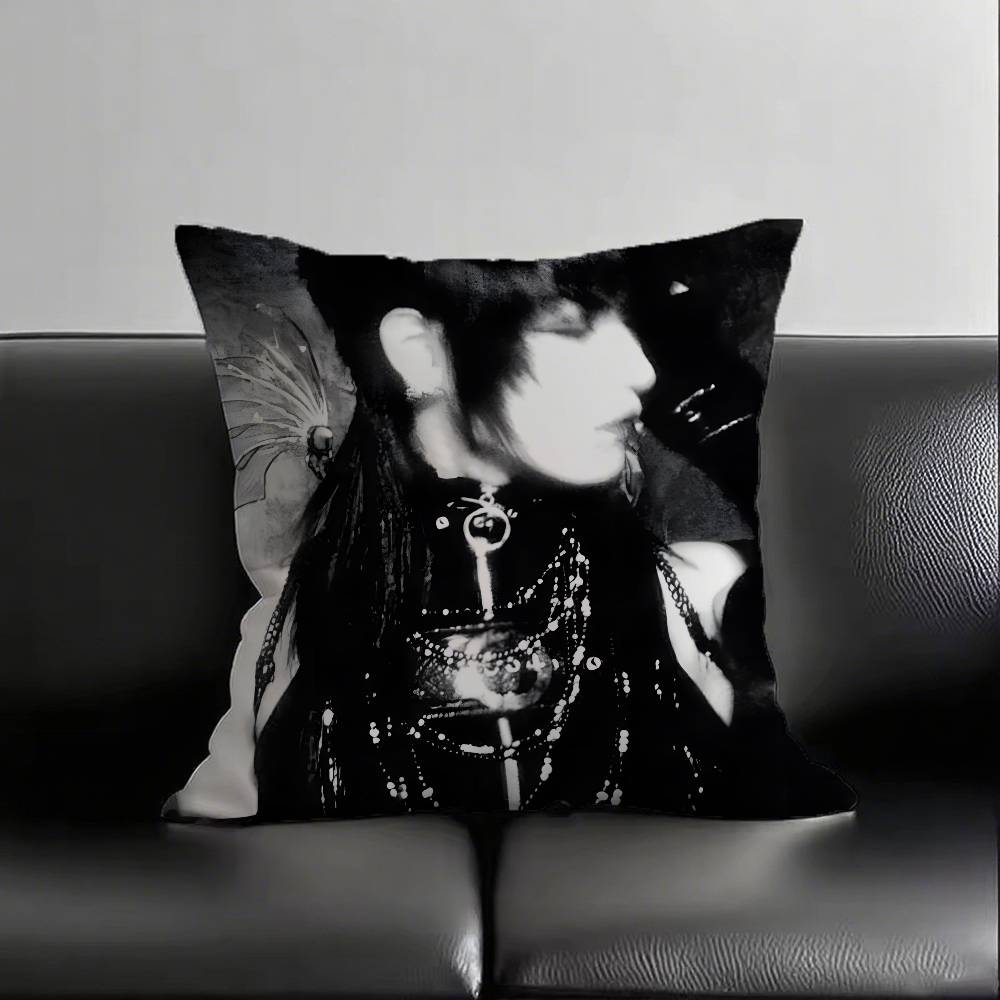 1 szt. Poszewka na poduszkę Rock Band Malice Mizer Moda Kwadratowa Poszewka Sypialnia Sofa Pokój Wystrój Wypoczynek