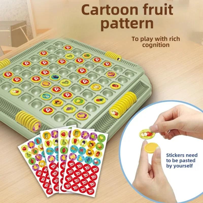 Board Game Fruits Themed Strategy Chess Memory Match Challenge Cognitive Educational Adventure Toy For Family Kids Holiday Party