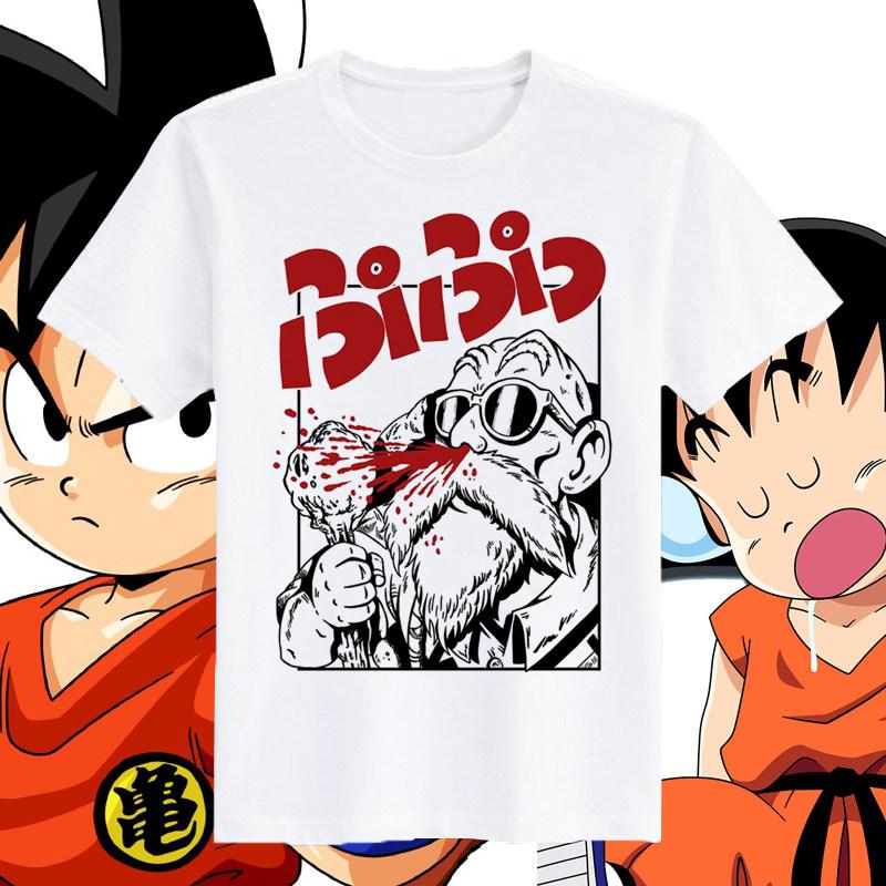 Summer 2026 Dragon Ball Theme Collection Trend Street 100 Cotton Printed Loose Tshirt for Unisex and Women Parents Tops