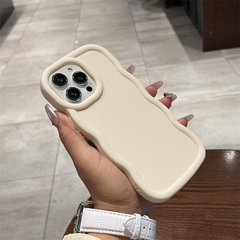 Case For Xiaomi Poco M7 PRO 5G F7 X6 X7 Pro X5 X3 M3 M4 M6 Mi 14 14T Pro Candy Solid Color Bumper Wave Side Silicone Cover