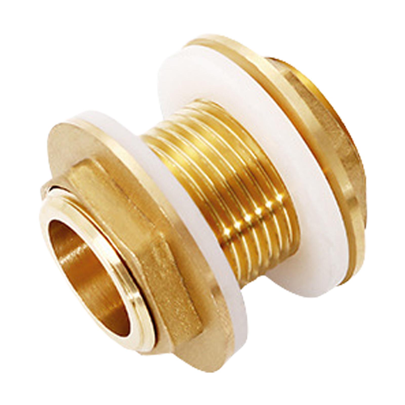 

3/4inch Brass Water Tank Connector Silicone Gasket Pipe Fish Tank Coupling Joint Garden Irrigation Pipe Hose Adapter 40