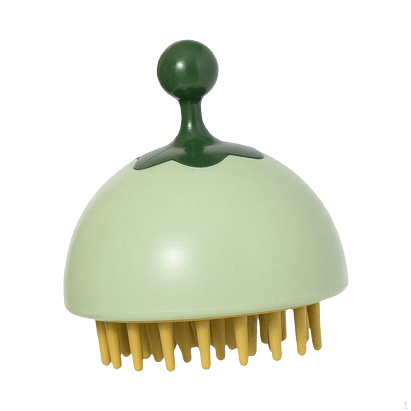 

Hair Shampoo Brush Handheld for All Types Salon SPA Women Men Pets зелений