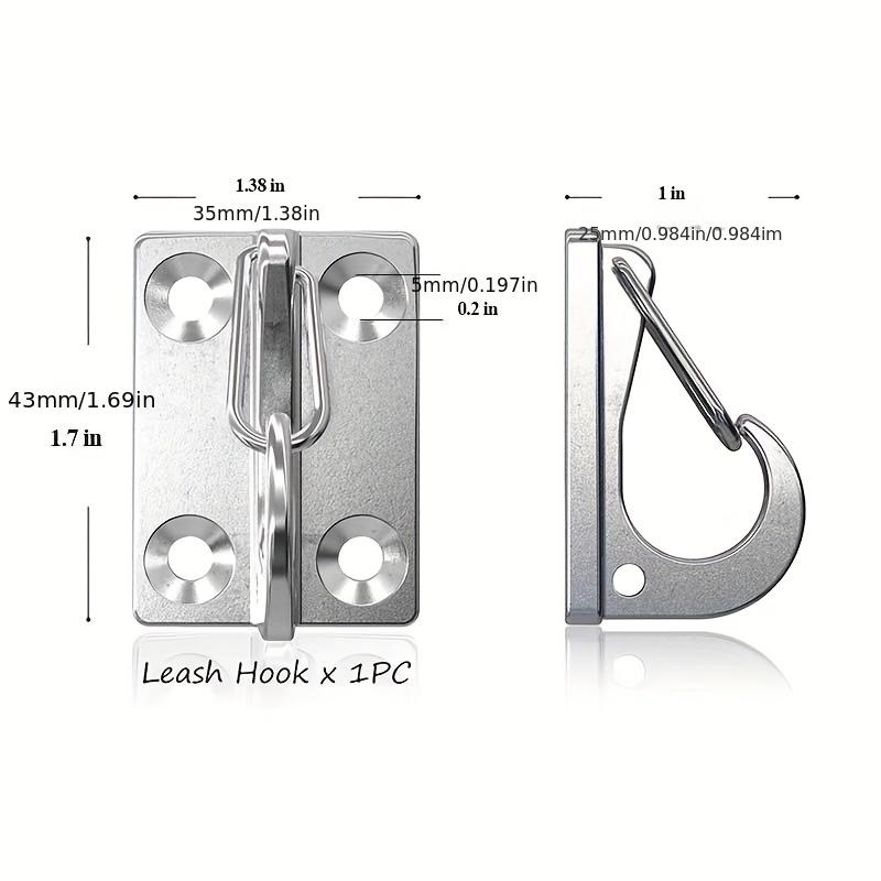 

2PCS Simple Spring Coat Hooks Wall Hooks Boat Hooks Fender Hooks Escape-Proof Hanger Pet Accessories For Grooming Training Yard One Size