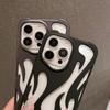 For iPhone 15 Pro Case Hollow Flame Design Matte TPU Phone Cover