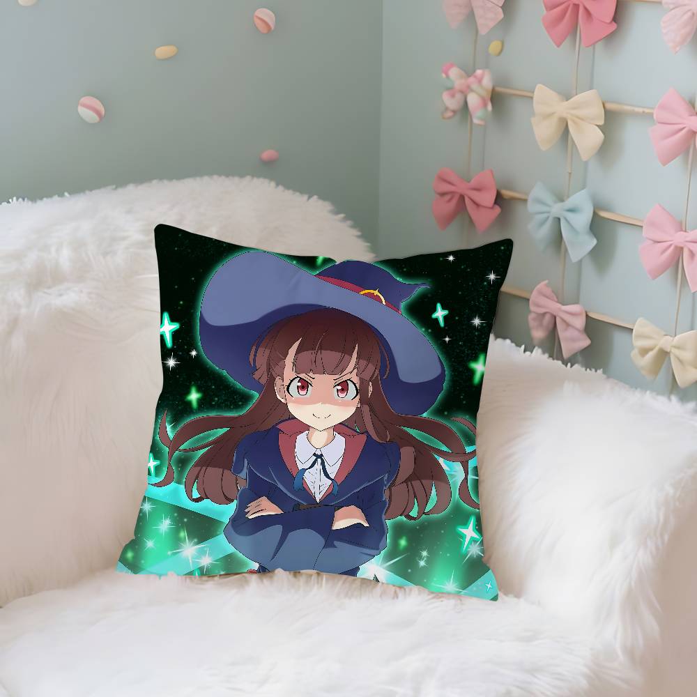 Little Witch Academia Kuddfodral Kudde Nordic Vintage Stil Kuddfodral Hem Vardagsrum Soffa Soffa Sittplats