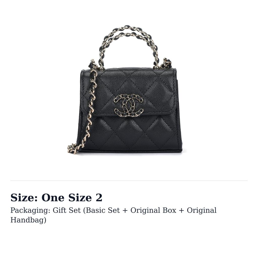 Chanel 23P SS Calfskin Clutch Small Women's Black AP3236-B10307-94305