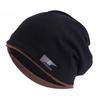 Autumn And Winter Imitation Cashmere Double Layer Skullies Bennies Unisex Pullover Hat