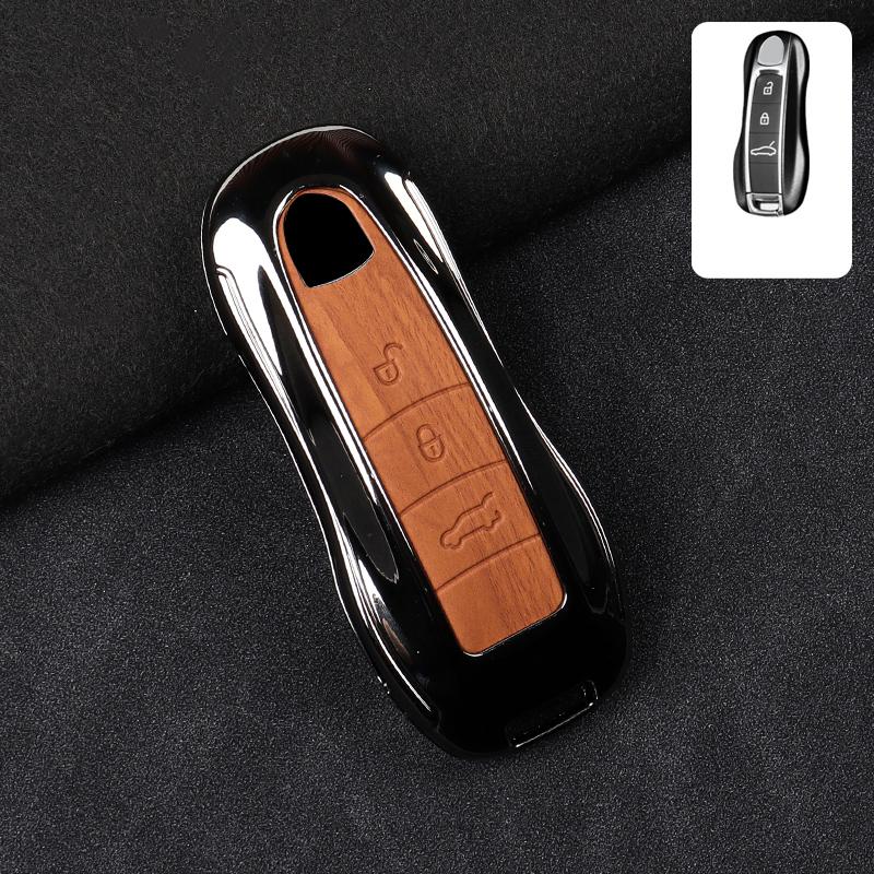 Suitable for Porsche keycase, Panamera Cayenne Macan 718 911 Taycan keycover keyshell keychain shell buckle