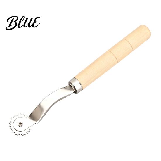 Sewing Accessory Wooden Handle Tracing Wheel, 2/3mm Needle Point Wheel for Fabric Tailoring Tools Craft Patterns, Faux Leather Projects, Professional