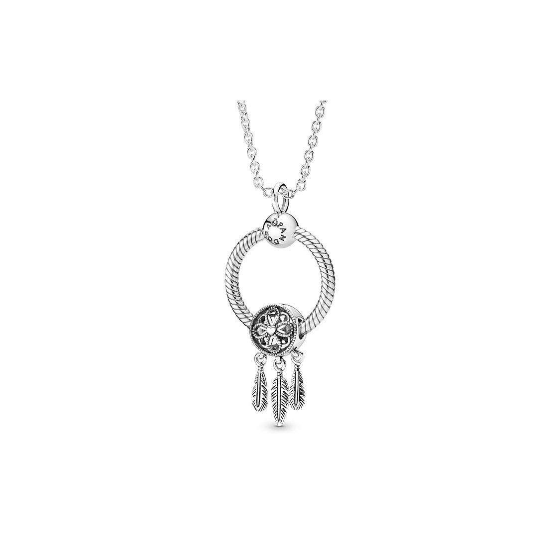 Pandora Spiritual Dreamcatcher Necklace Set Women necklaces R800450 Silver,F