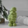 Easy Demold Candle Mould Santa Claus Shaped Aromatherapy Mold Handmade Soap Mould Gypsum Holiday Decoration Supplies