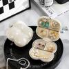 Mini Pill Boxes Portable Small Storage Container Marshmallow Shape Jewelry Storage Box  Travel