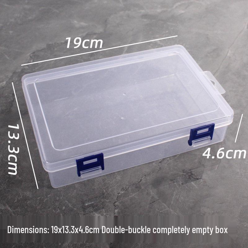 PP Transparent Dustproof Lock Box for Jewelry, Keys, Electronic Parts, and Ornaments