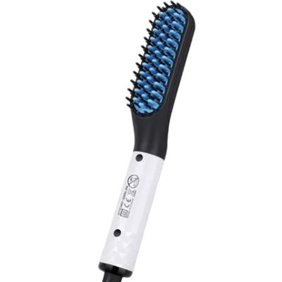 Electric Beard Straightener Brush PTC Heating Portable Compact ABS Nylon  Men Hair Straightening