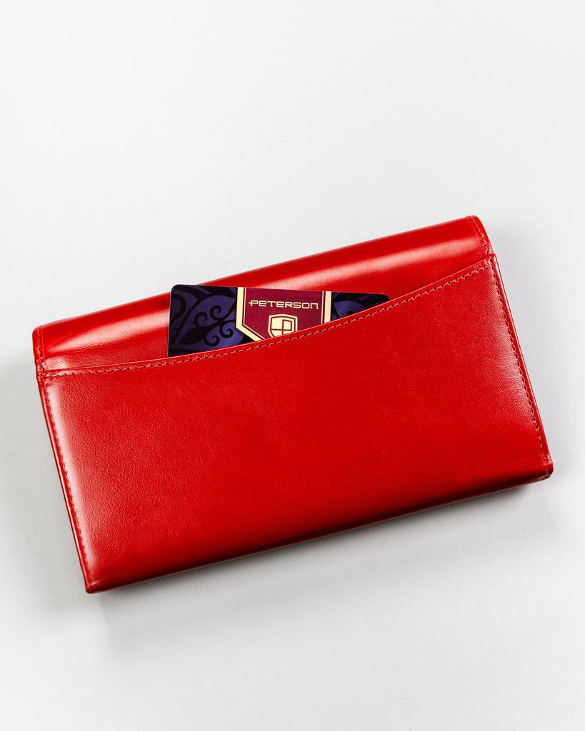 Women's Leather Wallet PTN D19-NGV-7612 Red