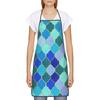 Moroccan Pattern Print Kitchen Aprons Women Men Baking Home Cleaning Clothes Pinafore Chef Waiter Cooking Apron