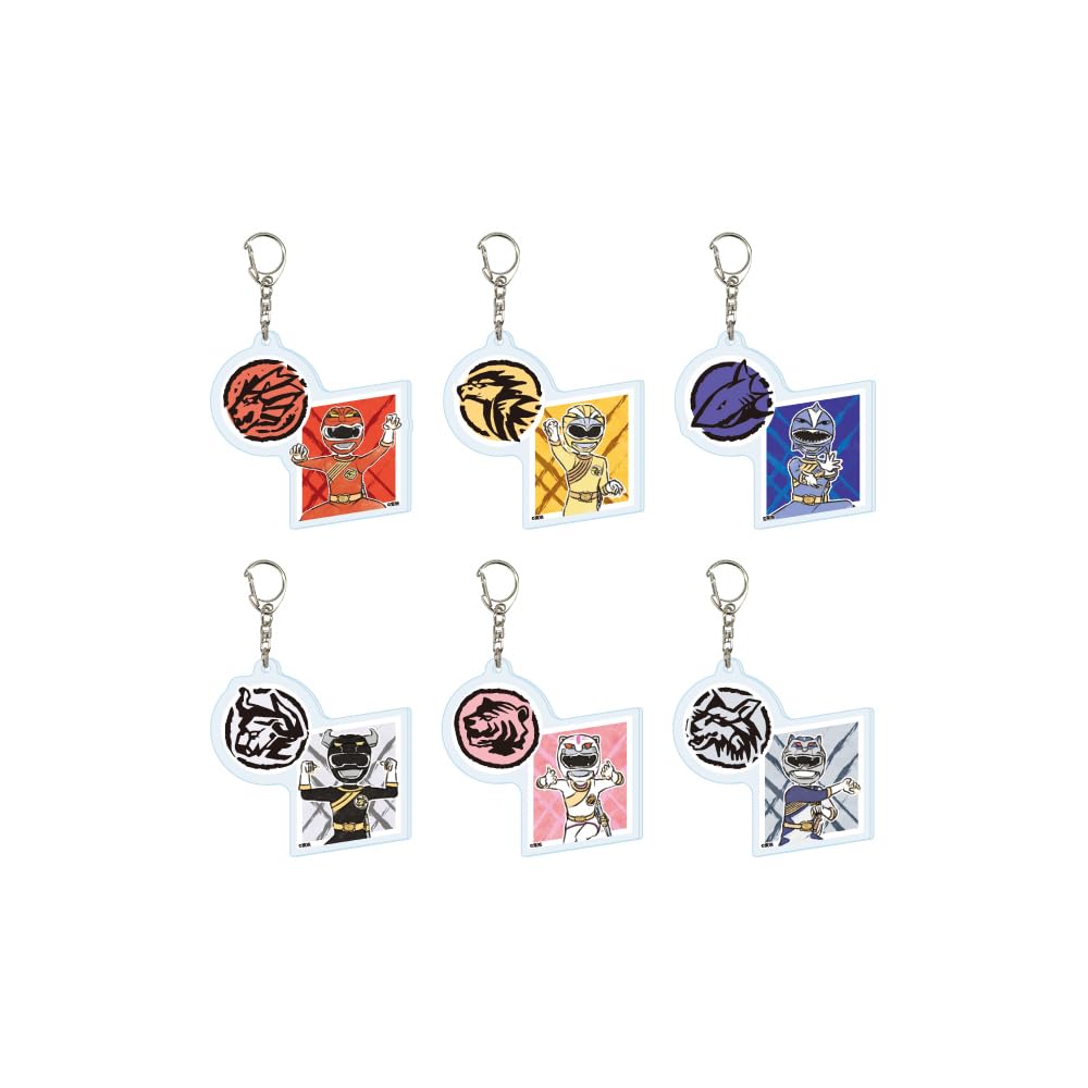 

Hyakujuu Sentai Gaoranger 01 Art Acrylic Keychain Complete Set of [Graff Illustration] (Box 6)