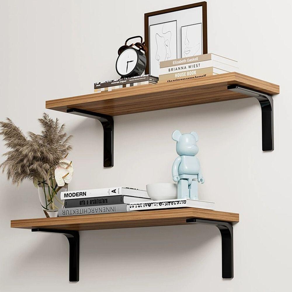2pcs L-shaped Shelf Bracket Thickened Fixed Bracket Multifunctional Shelf Support  Indoor