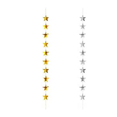 Bannières Étoiles Suspendues Ornement Suspendu Décoration d'Arrière-plan de Fête Décorations pour Anniversaire Mariage Douches de Bébé