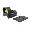SWAMP DEER OPTICS EQC1x24 Mini Dot Sight, Open Dot Sight, Impact Resistant Up To 2000g, Includes Two Mount Adapters (Black)